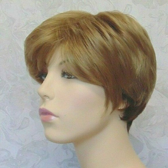 New Stylish Short Dark Blonde Pixie Wig main image 5